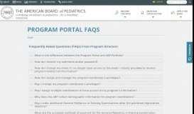 
							         Portal Help | The American Board of Pediatrics								  
							    