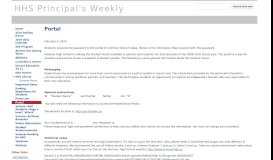 
							         Portal - HHS Principal's Weekly - Google Sites								  
							    