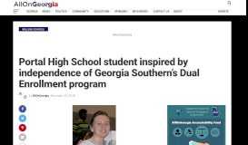 
							         Portal High School student inspired by independence of Georgia ...								  
							    