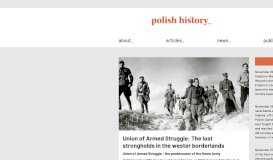 
							         Portal Historyczny: Strony i portale historyczne - Polishhistory.pl								  
							    