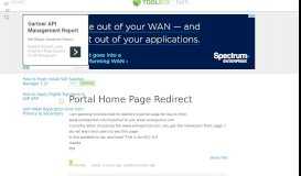 
							         Portal Home Page Redirect - Toolbox								  
							    