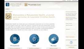 
							         Portal Home - Spanish - Lawndale Patient Portal - Lawndale Christian ...								  
							    