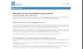 
							         Portal homepage - Lloyds Register Foundation								  
							    