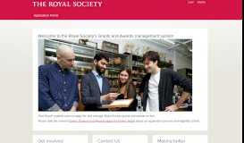 
							         Portal homepage - The Royal Society								  
							    