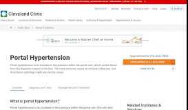 
							         Portal Hypertension | Cleveland Clinic								  
							    