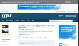 
							         Portal hypertension, oesophageal varices and caput medusae | QJM ...								  
							    