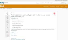 
							         Portal hypertensive gastropathy and gastric antral vascular ectasia - Gut								  
							    