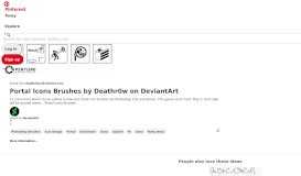 
							         Portal Icons Brushes by Deathr0w.deviantart.com on @DeviantArt ...								  
							    