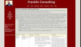 
							         Portal implementations - Franklin Consulting								  
							    