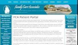 
							         Portal Info | Family Care Associates								  
							    