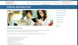 
							         Portal Information - Ob/Gyn Associates of Erie								  
							    