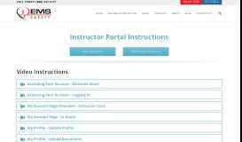 
							         Portal Instructions - EMS SAFETY								  
							    