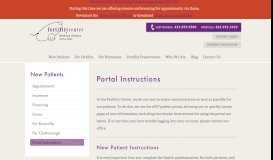 
							         Portal Instructions | The Fertility Center								  
							    