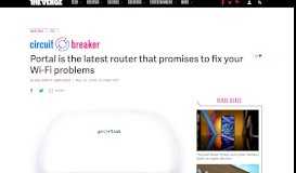 
							         Portal is the latest router that promises to fix your Wi-Fi problems - The ...								  
							    