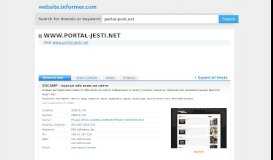 
							         portal-jesti.net at Website Informer. Visit Portal Jesti.								  
							    