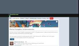 
							         Portal Knights Achievements | TrueAchievements								  
							    