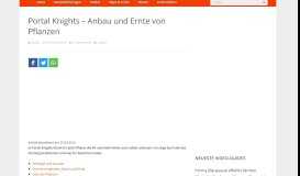 
							         Portal Knights – Anbau und Ernte von Pflanzen – games-blog.de								  
							    