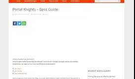 
							         Portal Knights – Boss Guide – games-blog.de								  
							    