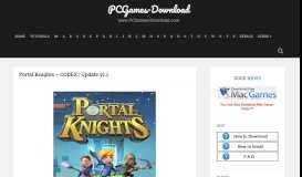 
							         Portal Knights – CODEX | Update v1.1 | PCGames-Download								  
							    