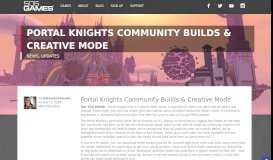 
							         Portal Knights Community Builds & Creative Mode | 505 Games								  
							    