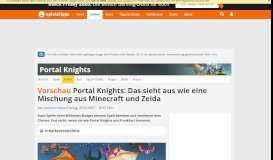 
							         Portal Knights: Das sieht aus wie eine Mischung aus Minecraft und ...								  
							    