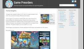 
							         Portal Knights | Game Preorders								  
							    