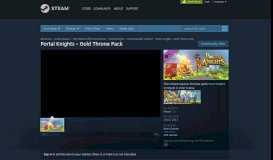 
							         Portal Knights - Gold Throne Pack on Steam								  
							    