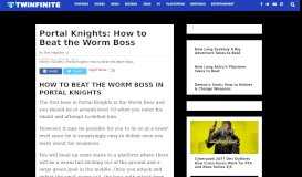 
							         Portal Knights: How to Beat the Worm Boss - Twinfinite								  
							    