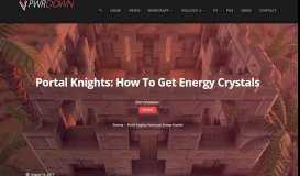 
							         Portal Knights: How to get Energy Crystals - PwrDown								  
							    