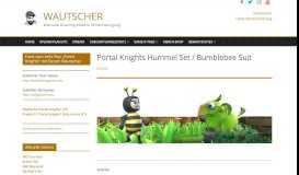 
							         Portal Knights Hummel Set / Bumblebee Suit • WAUTSCHER								  
							    