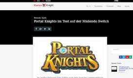 
							         Portal Knights im Test auf der Nintendo Switch | GamesKnight								  
							    