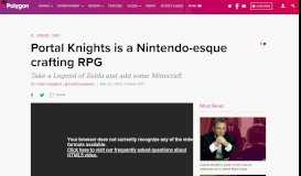 
							         Portal Knights is a Nintendo-esque crafting RPG - Polygon								  
							    