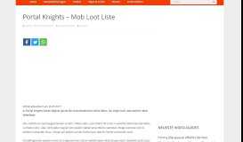 
							         Portal Knights – Mob Loot Liste – games-blog.de								  
							    
