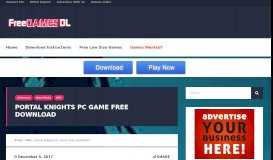 
							         Portal Knights PC Game Free Download | FreeGamesDL								  
							    