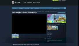 
							         Portal Knights - Portal Pioneer Pack on Steam								  
							    