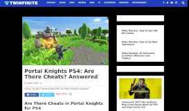 
							         Portal Knights PS4: Are There Cheats? Answered - Twinfinite								  
							    