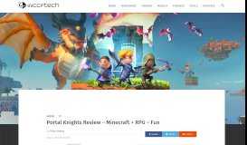 
							         Portal Knights Review - Minecraft + RPG - Fun - Wccftech								  
							    