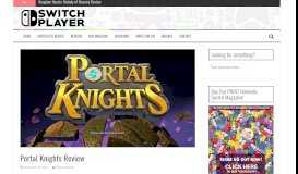 
							         Portal Knights Review | Switch Player								  
							    