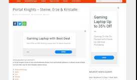 
							         Portal Knights – Steine, Erze & Kristalle – games-blog.de								  
							    
