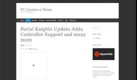 
							         Portal Knights Update Adds Controller Support and many more | PC ...								  
							    