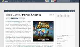 
							         Portal Knights (Video Game) - TV Tropes								  
							    