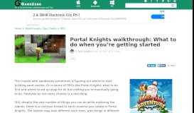 
							         Portal Knights walkthrough: What to do when you're getting started								  
							    