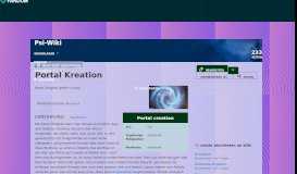 
							         Portal Kreation | Psi Wiki | FANDOM powered by Wikia								  
							    