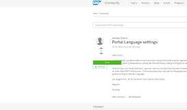 
							         Portal Language settings - SAP Archive								  
							    