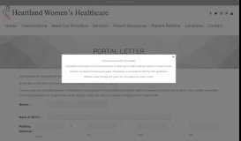 
							         Portal Letter | Heartland Women's Healthcare								  
							    