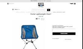 
							         Portal Lightweight Chair - Camp Furniture - Camping - North 40 Fly Shop								  
							    