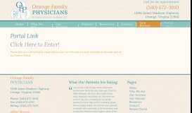 
							         Portal Link – Orange Family Physicians								  
							    