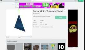 
							         Portal Link - Treasure Planet - Roblox								  
							    