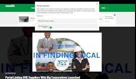 
							         Portal linking SME suppliers with big corporations launched - Capital FM								  
							    