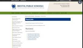 
							         Portal Links - Bristol Public Schools								  
							    